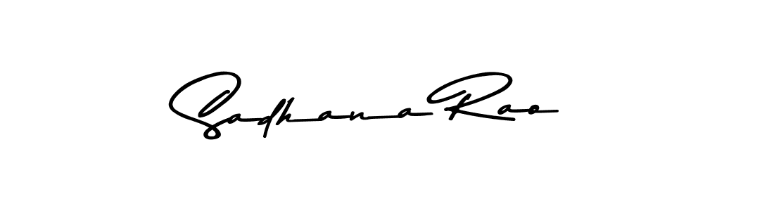 Create a beautiful signature design for name Sadhana Rao. With this signature (Asem Kandis PERSONAL USE) fonts, you can make a handwritten signature for free. Sadhana Rao signature style 9 images and pictures png