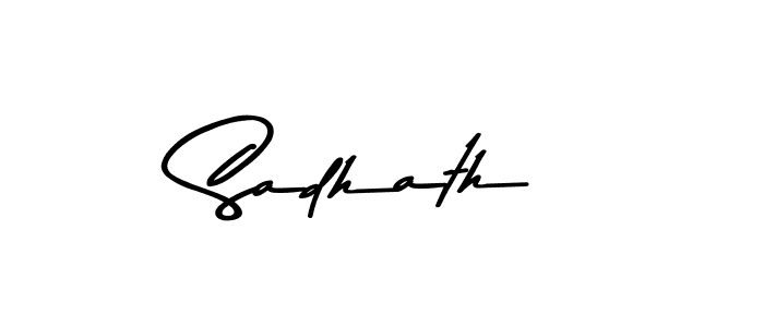 Design your own signature with our free online signature maker. With this signature software, you can create a handwritten (Asem Kandis PERSONAL USE) signature for name Sadhath. Sadhath signature style 9 images and pictures png