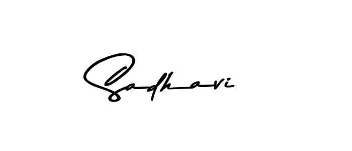 Sadhavi stylish signature style. Best Handwritten Sign (Asem Kandis PERSONAL USE) for my name. Handwritten Signature Collection Ideas for my name Sadhavi. Sadhavi signature style 9 images and pictures png