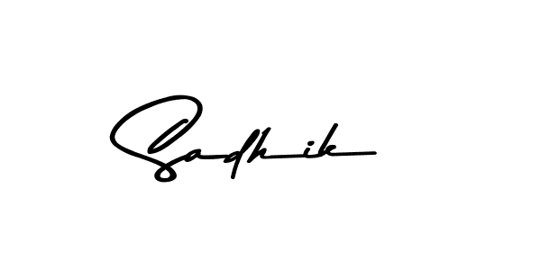 You can use this online signature creator to create a handwritten signature for the name Sadhik. This is the best online autograph maker. Sadhik signature style 9 images and pictures png
