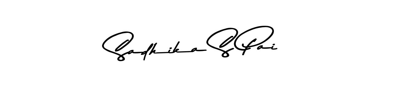 Sadhika S Pai stylish signature style. Best Handwritten Sign (Asem Kandis PERSONAL USE) for my name. Handwritten Signature Collection Ideas for my name Sadhika S Pai. Sadhika S Pai signature style 9 images and pictures png