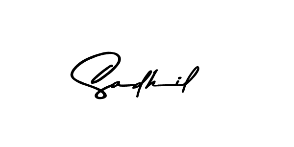 Similarly Asem Kandis PERSONAL USE is the best handwritten signature design. Signature creator online .You can use it as an online autograph creator for name Sadhil. Sadhil signature style 9 images and pictures png