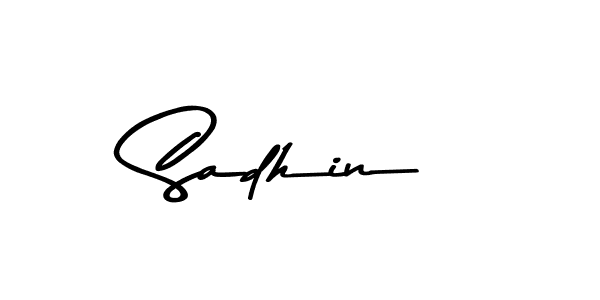 Create a beautiful signature design for name Sadhin. With this signature (Asem Kandis PERSONAL USE) fonts, you can make a handwritten signature for free. Sadhin signature style 9 images and pictures png