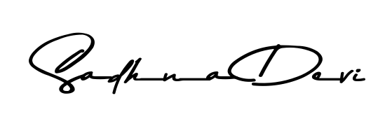 This is the best signature style for the Sadhna Devi name. Also you like these signature font (Asem Kandis PERSONAL USE). Mix name signature. Sadhna Devi signature style 9 images and pictures png