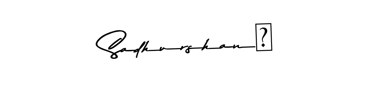 Use a signature maker to create a handwritten signature online. With this signature software, you can design (Asem Kandis PERSONAL USE) your own signature for name Sadhurshan❤. Sadhurshan❤ signature style 9 images and pictures png