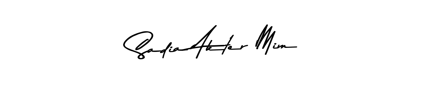 Also You can easily find your signature by using the search form. We will create Sadia Akter Mim name handwritten signature images for you free of cost using Asem Kandis PERSONAL USE sign style. Sadia Akter Mim signature style 9 images and pictures png