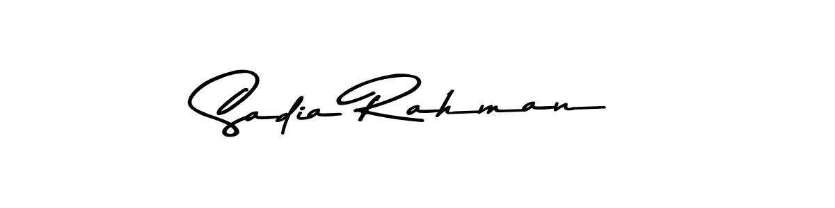 Design your own signature with our free online signature maker. With this signature software, you can create a handwritten (Asem Kandis PERSONAL USE) signature for name Sadia Rahman. Sadia Rahman signature style 9 images and pictures png