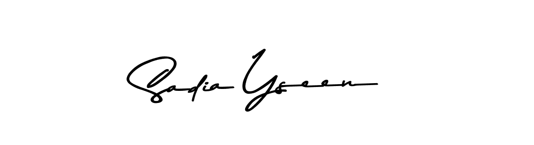 Design your own signature with our free online signature maker. With this signature software, you can create a handwritten (Asem Kandis PERSONAL USE) signature for name Sadia Yseen. Sadia Yseen signature style 9 images and pictures png