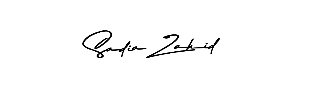 Use a signature maker to create a handwritten signature online. With this signature software, you can design (Asem Kandis PERSONAL USE) your own signature for name Sadia Zahid. Sadia Zahid signature style 9 images and pictures png