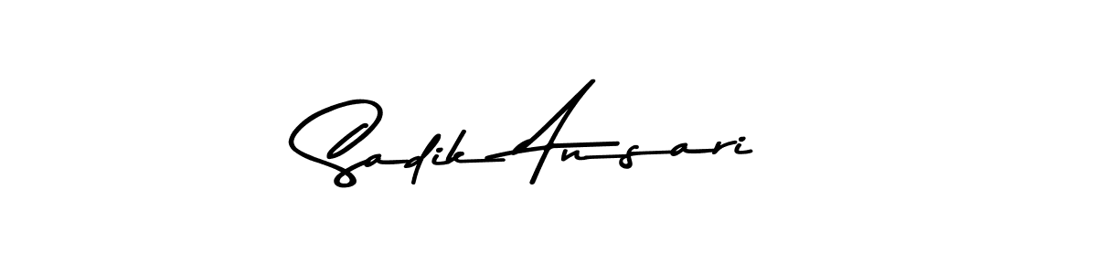 You can use this online signature creator to create a handwritten signature for the name Sadik Ansari. This is the best online autograph maker. Sadik Ansari signature style 9 images and pictures png