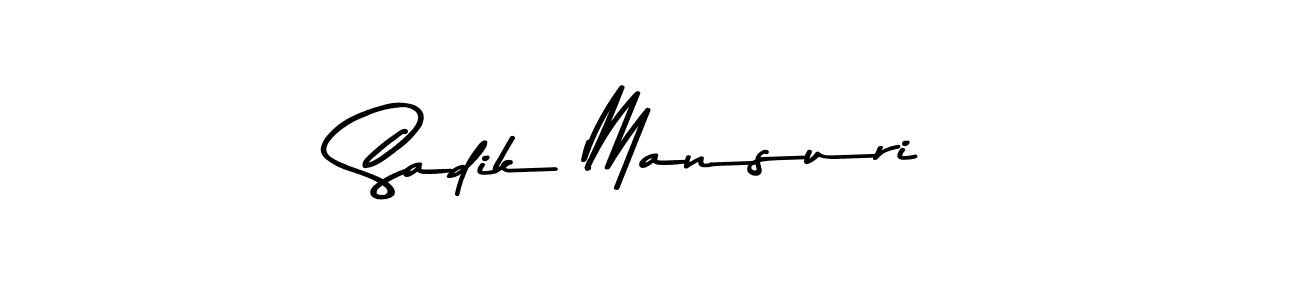 Also You can easily find your signature by using the search form. We will create Sadik Mansuri name handwritten signature images for you free of cost using Asem Kandis PERSONAL USE sign style. Sadik Mansuri signature style 9 images and pictures png