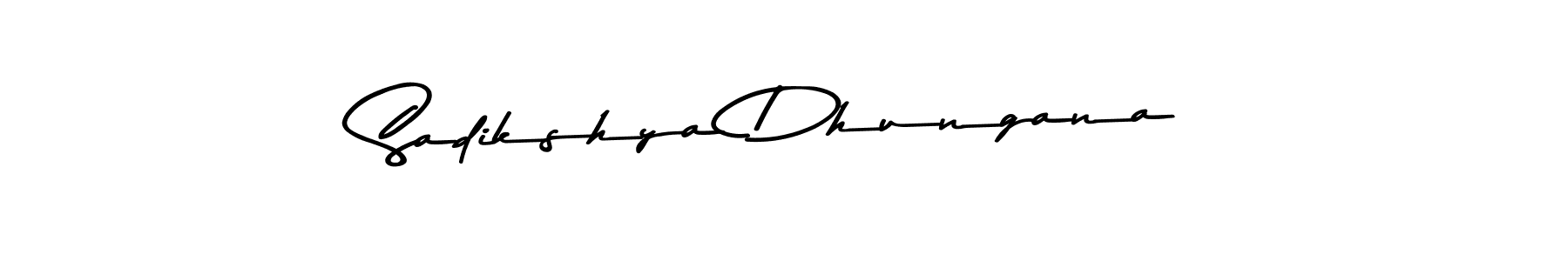 The best way (Asem Kandis PERSONAL USE) to make a short signature is to pick only two or three words in your name. The name Sadikshya Dhungana include a total of six letters. For converting this name. Sadikshya Dhungana signature style 9 images and pictures png