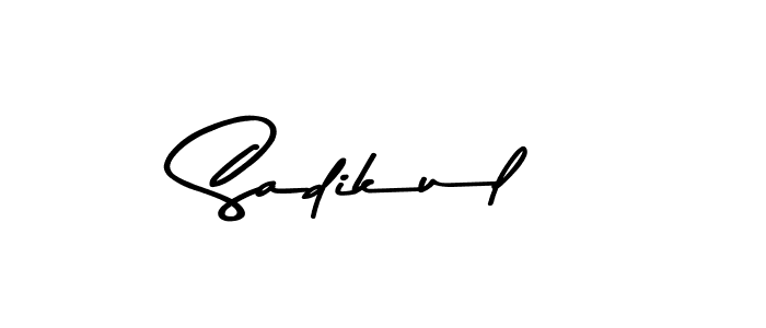 Make a beautiful signature design for name Sadikul. With this signature (Asem Kandis PERSONAL USE) style, you can create a handwritten signature for free. Sadikul signature style 9 images and pictures png