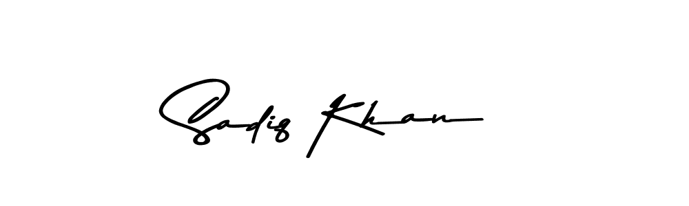 How to make Sadiq Khan name signature. Use Asem Kandis PERSONAL USE style for creating short signs online. This is the latest handwritten sign. Sadiq Khan signature style 9 images and pictures png