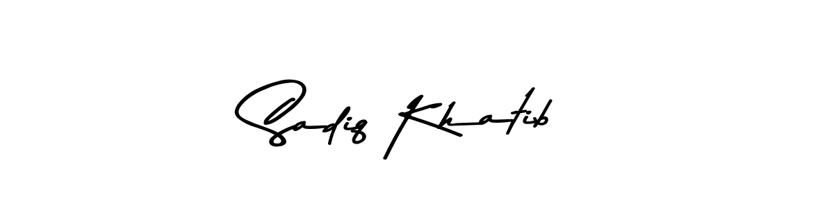 It looks lik you need a new signature style for name Sadiq Khatib. Design unique handwritten (Asem Kandis PERSONAL USE) signature with our free signature maker in just a few clicks. Sadiq Khatib signature style 9 images and pictures png