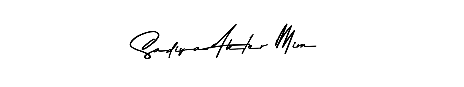 How to make Sadiya Akter Mim signature? Asem Kandis PERSONAL USE is a professional autograph style. Create handwritten signature for Sadiya Akter Mim name. Sadiya Akter Mim signature style 9 images and pictures png