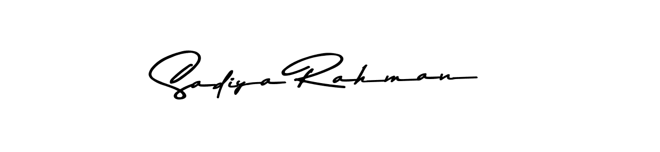 The best way (Asem Kandis PERSONAL USE) to make a short signature is to pick only two or three words in your name. The name Sadiya Rahman include a total of six letters. For converting this name. Sadiya Rahman signature style 9 images and pictures png