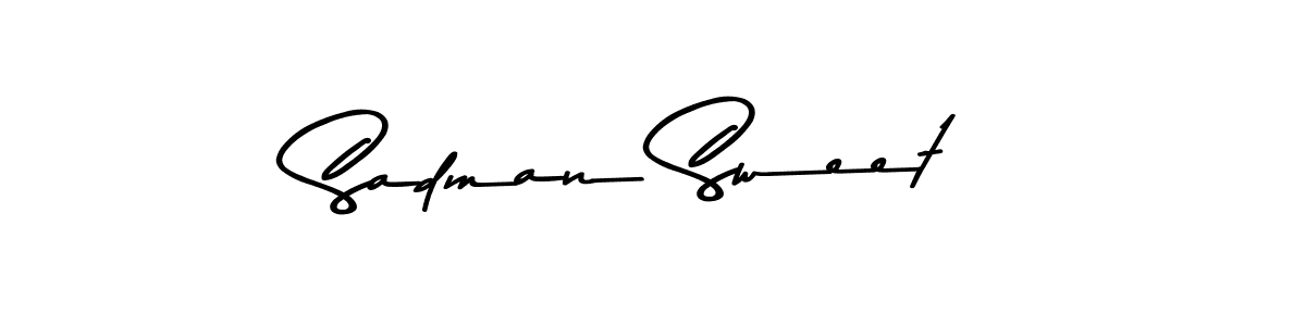 Make a beautiful signature design for name Sadman Sweet. With this signature (Asem Kandis PERSONAL USE) style, you can create a handwritten signature for free. Sadman Sweet signature style 9 images and pictures png