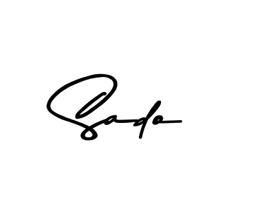 Use a signature maker to create a handwritten signature online. With this signature software, you can design (Asem Kandis PERSONAL USE) your own signature for name Sado. Sado signature style 9 images and pictures png