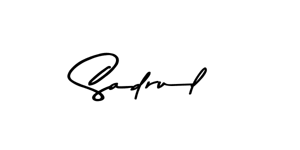 Make a beautiful signature design for name Sadrul. Use this online signature maker to create a handwritten signature for free. Sadrul signature style 9 images and pictures png
