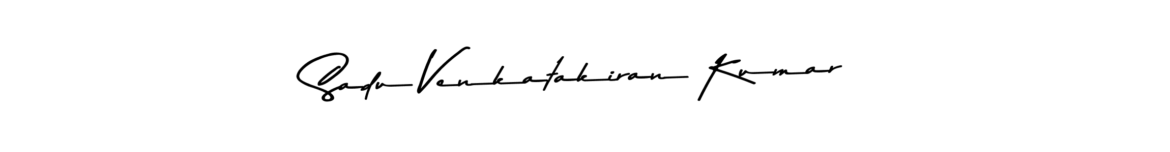 Create a beautiful signature design for name Sadu Venkatakiran Kumar. With this signature (Asem Kandis PERSONAL USE) fonts, you can make a handwritten signature for free. Sadu Venkatakiran Kumar signature style 9 images and pictures png