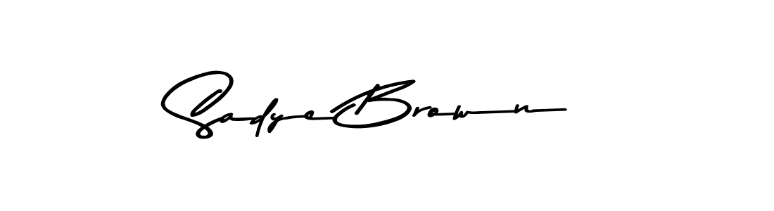 The best way (Asem Kandis PERSONAL USE) to make a short signature is to pick only two or three words in your name. The name Sadye Brown include a total of six letters. For converting this name. Sadye Brown signature style 9 images and pictures png