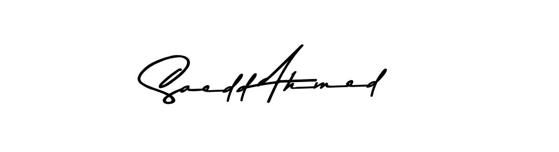 Also You can easily find your signature by using the search form. We will create Saedd Ahmed name handwritten signature images for you free of cost using Asem Kandis PERSONAL USE sign style. Saedd Ahmed signature style 9 images and pictures png