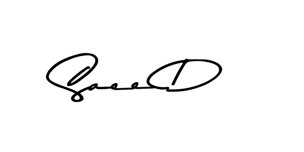 This is the best signature style for the Saee D name. Also you like these signature font (Asem Kandis PERSONAL USE). Mix name signature. Saee D signature style 9 images and pictures png