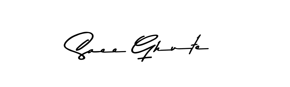 The best way (Asem Kandis PERSONAL USE) to make a short signature is to pick only two or three words in your name. The name Saee Ghute include a total of six letters. For converting this name. Saee Ghute signature style 9 images and pictures png