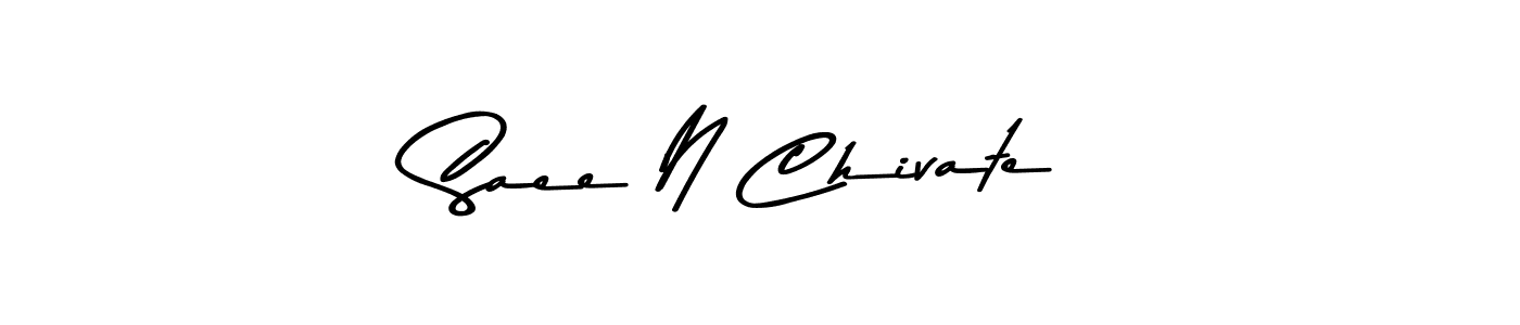 This is the best signature style for the Saee N Chivate name. Also you like these signature font (Asem Kandis PERSONAL USE). Mix name signature. Saee N Chivate signature style 9 images and pictures png