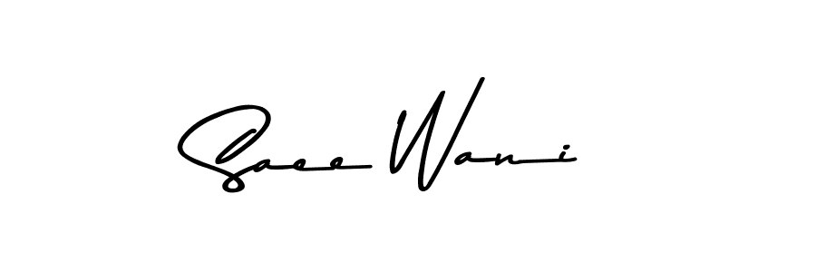 This is the best signature style for the Saee Wani name. Also you like these signature font (Asem Kandis PERSONAL USE). Mix name signature. Saee Wani signature style 9 images and pictures png