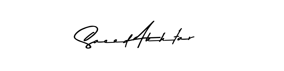 How to make Saeed Akhtar signature? Asem Kandis PERSONAL USE is a professional autograph style. Create handwritten signature for Saeed Akhtar name. Saeed Akhtar signature style 9 images and pictures png