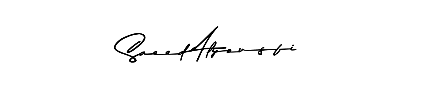 Design your own signature with our free online signature maker. With this signature software, you can create a handwritten (Asem Kandis PERSONAL USE) signature for name Saeed Alyousfi. Saeed Alyousfi signature style 9 images and pictures png