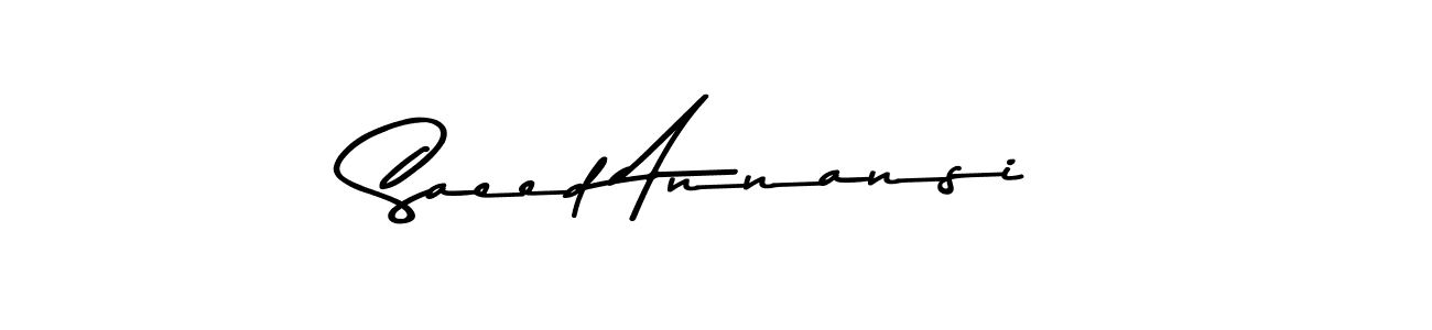 You can use this online signature creator to create a handwritten signature for the name Saeed Annansi. This is the best online autograph maker. Saeed Annansi signature style 9 images and pictures png