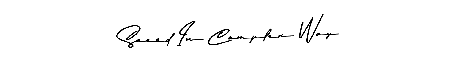 How to Draw Saeed In Complex Way signature style? Asem Kandis PERSONAL USE is a latest design signature styles for name Saeed In Complex Way. Saeed In Complex Way signature style 9 images and pictures png