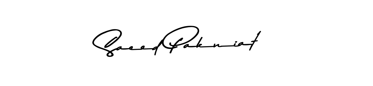 Make a beautiful signature design for name Saeed Pakniat. With this signature (Asem Kandis PERSONAL USE) style, you can create a handwritten signature for free. Saeed Pakniat signature style 9 images and pictures png