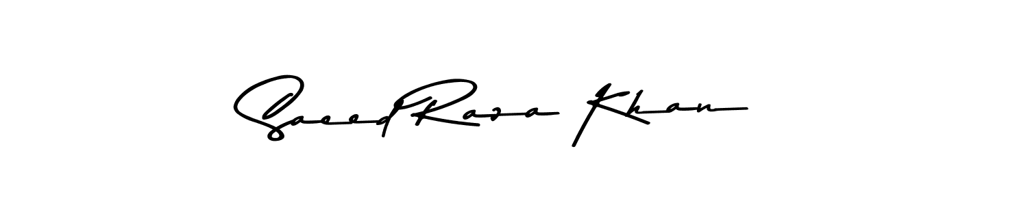Create a beautiful signature design for name Saeed Raza Khan. With this signature (Asem Kandis PERSONAL USE) fonts, you can make a handwritten signature for free. Saeed Raza Khan signature style 9 images and pictures png