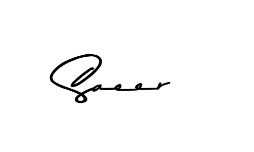 Saeer stylish signature style. Best Handwritten Sign (Asem Kandis PERSONAL USE) for my name. Handwritten Signature Collection Ideas for my name Saeer. Saeer signature style 9 images and pictures png