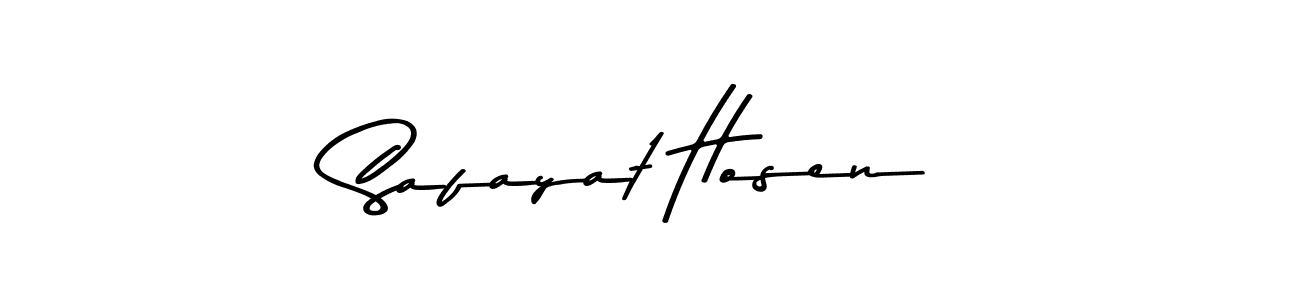 The best way (Asem Kandis PERSONAL USE) to make a short signature is to pick only two or three words in your name. The name Safayat Hosen include a total of six letters. For converting this name. Safayat Hosen signature style 9 images and pictures png