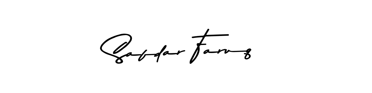 How to make Safdar Faruq signature? Asem Kandis PERSONAL USE is a professional autograph style. Create handwritten signature for Safdar Faruq name. Safdar Faruq signature style 9 images and pictures png