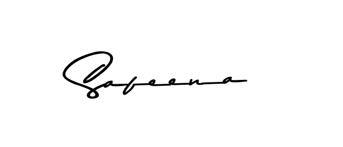 Design your own signature with our free online signature maker. With this signature software, you can create a handwritten (Asem Kandis PERSONAL USE) signature for name Safeena. Safeena signature style 9 images and pictures png