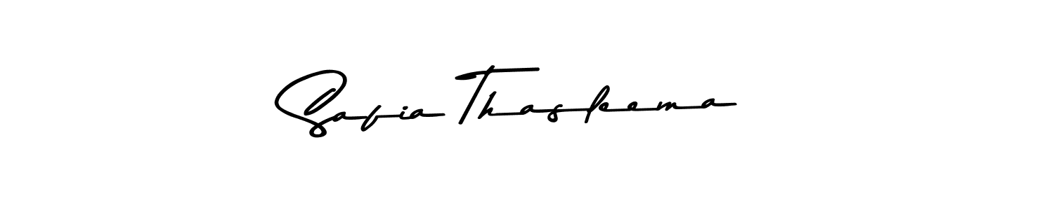 Use a signature maker to create a handwritten signature online. With this signature software, you can design (Asem Kandis PERSONAL USE) your own signature for name Safia Thasleema. Safia Thasleema signature style 9 images and pictures png