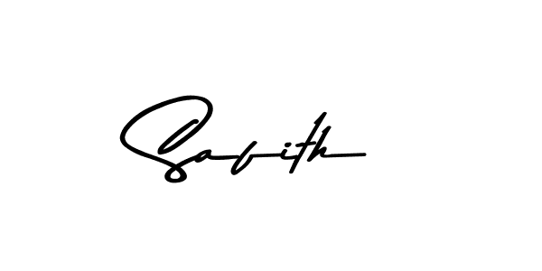 Make a beautiful signature design for name Safith. With this signature (Asem Kandis PERSONAL USE) style, you can create a handwritten signature for free. Safith signature style 9 images and pictures png