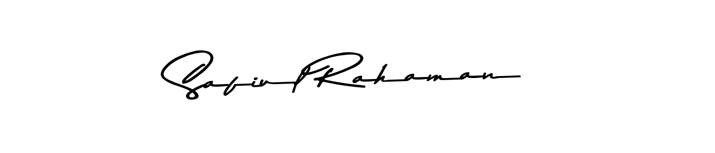 How to make Safiul Rahaman name signature. Use Asem Kandis PERSONAL USE style for creating short signs online. This is the latest handwritten sign. Safiul Rahaman signature style 9 images and pictures png