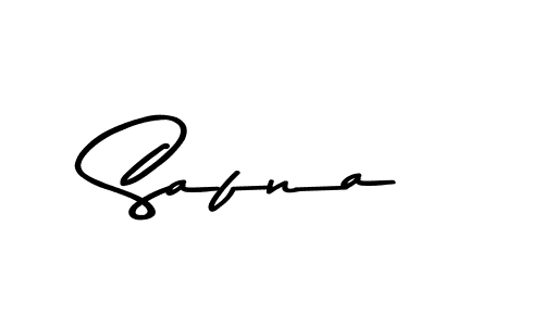 How to make Safna name signature. Use Asem Kandis PERSONAL USE style for creating short signs online. This is the latest handwritten sign. Safna signature style 9 images and pictures png