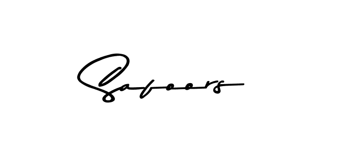 Create a beautiful signature design for name Safoors. With this signature (Asem Kandis PERSONAL USE) fonts, you can make a handwritten signature for free. Safoors signature style 9 images and pictures png