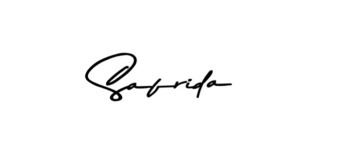 Make a beautiful signature design for name Safrida. With this signature (Asem Kandis PERSONAL USE) style, you can create a handwritten signature for free. Safrida signature style 9 images and pictures png