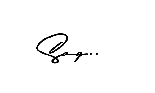 This is the best signature style for the Sag.. name. Also you like these signature font (Asem Kandis PERSONAL USE). Mix name signature. Sag.. signature style 9 images and pictures png