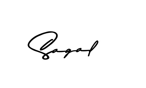 Create a beautiful signature design for name Sagal. With this signature (Asem Kandis PERSONAL USE) fonts, you can make a handwritten signature for free. Sagal signature style 9 images and pictures png