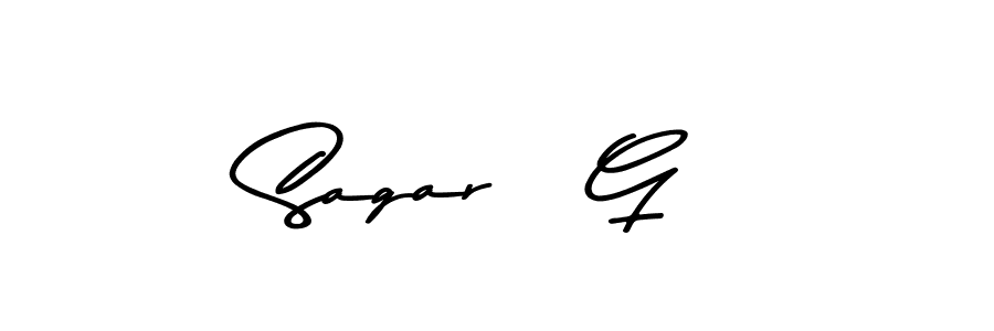 How to make Sagar   G signature? Asem Kandis PERSONAL USE is a professional autograph style. Create handwritten signature for Sagar   G name. Sagar   G signature style 9 images and pictures png